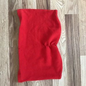 Zara red rube top